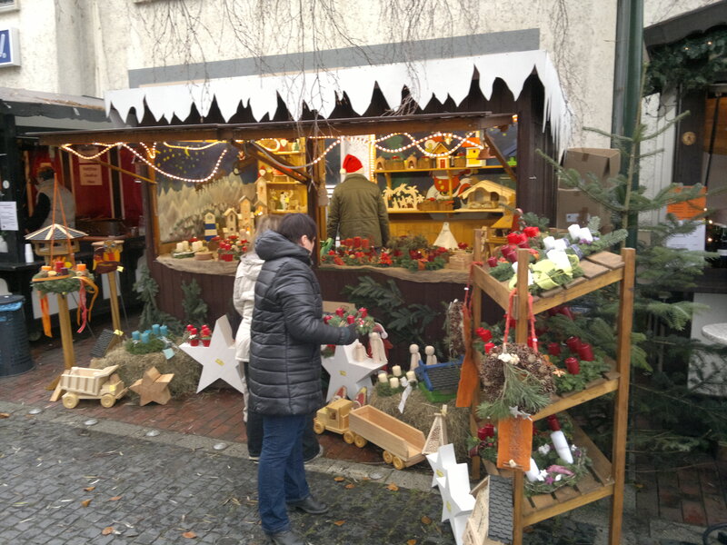 Stand der JVA Bielefeld-Senne auf dem Weihnachtsmarkt